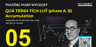 Phương pháp Wyckoff 05: Quá trình tích luỹ – Accumulation Khi chúng ta học về Cấu trúc thị trường, chúng ta biết rằng Strong Hand (tay chơi mạnh) sẽ mua sau khi giá đi vào giai đoạn suy thoái, giá rất rẻ, và sau khi nó mua xong, giá tăng lên cao thì nó tìm cách bán trước. Quá trình mua vào khi giá giảm gọi là Quá trình tích luỹ, bây giờ chúng ta sẽ đi sâu vào Quá trình này để xem bên trong nó có gì nhé.
