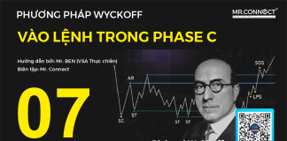 Phương pháp Wyckoff 07 – Kỹ thuật vào lệnh trong phase C Bài này có thể là bài mà chúng ta mong chờ nhất sau khi trải qua các nền tảng lý thuyết của phase A & phase B. Trong bài này thì chúng ta sẽ tìm điểm để vào lệnh theo Phương pháp Wyckoff và cụ thể là trong Phase C.